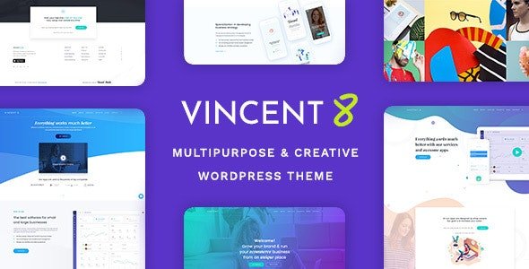 ThemeForest - Vincent Eight v1.12 - Responsive Multipurpose WordPress Theme - 23178218