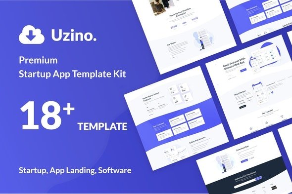 ThemeForest - Uzino v1.0.2 - Startup App Elementor Template Kit - 29985869