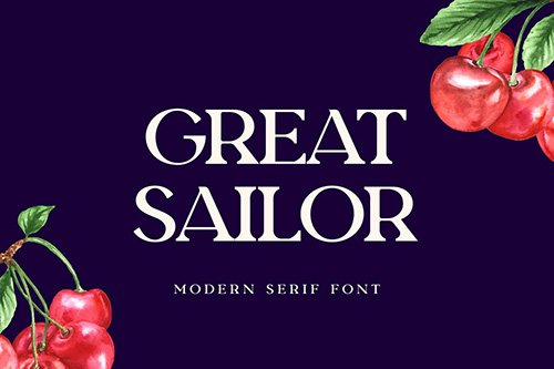Great Sailor Serif Display Font