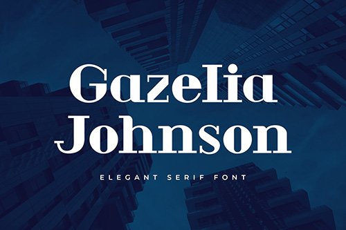 Gazelia Johnson Serif Display Font
