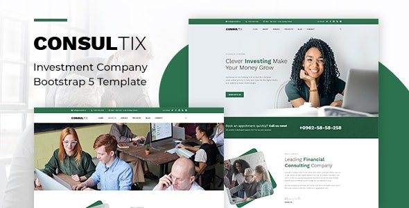 ThemeForest - Consultix v1.0 - Investment Company Bootstrap 5 Template - 30075368