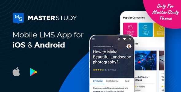 CodeCanyon - MasterStudy LMS Mobile App v1.3.0 - Flutter iOS & Android - 27103832