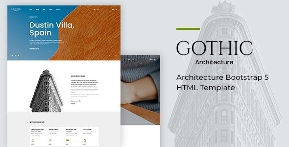 ThemeForest - Gothic v1.0 - Architecture Bootstrap 5 HTML Template - 30124612