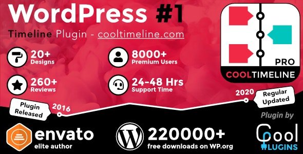 CodeCanyon - Cool Timeline Pro v3.5.2 - WordPress Timeline Plugin - 17046256 - NULLED