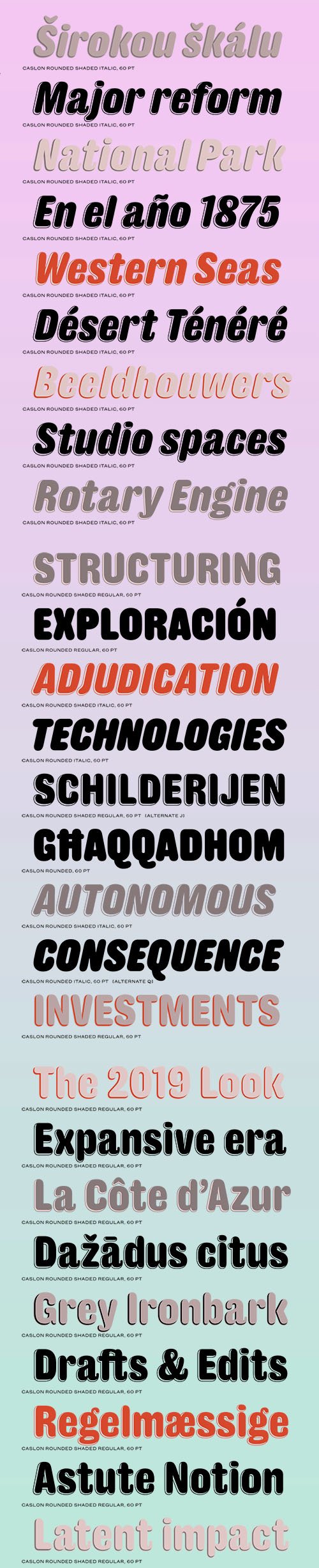 Caslon Rounded Font Family [8-Weights]