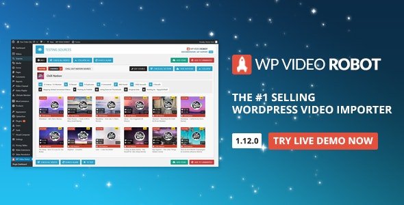CodeCanyon - WordPress Video Robot v1.12.1 - The Ultimate Video Importer - 8619739 - NULLED