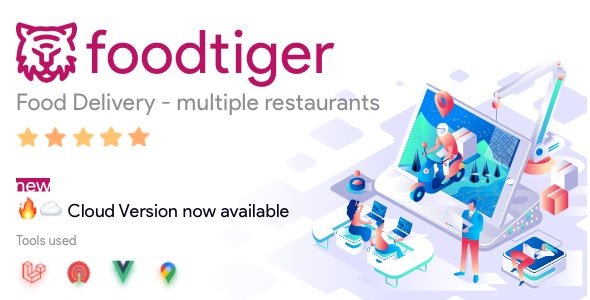 CodeCanyon - FoodTiger v2.4.3 - Food delivery - Multiple Restaurants - 26296970