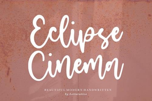 Eclipse Cinema Script Font YH