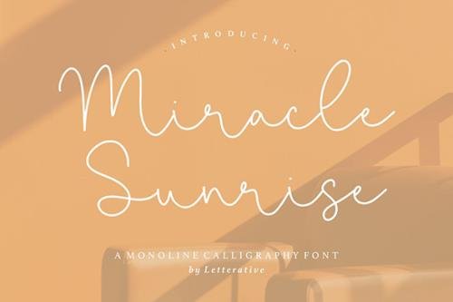 Miracle Sunrise Script Font YH