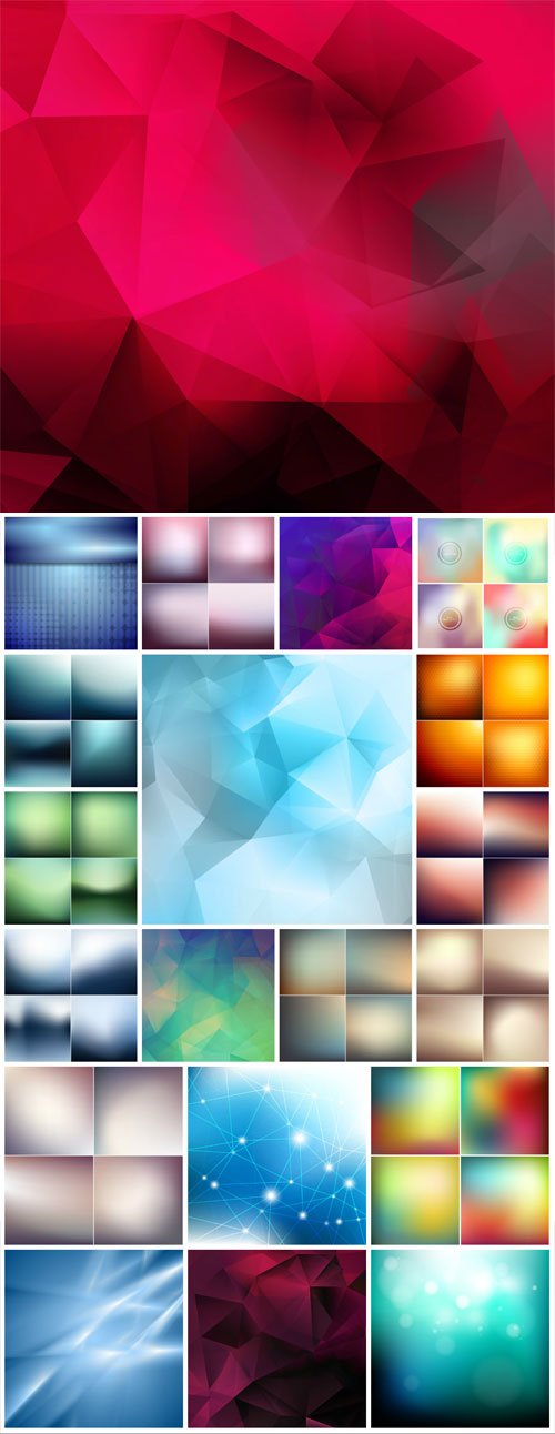 Abstract backgrounds with gradient in vector