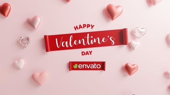 VideoHive - Happy Valentine Logo Reveal 3D - 30263425