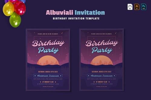 Albuviali | Birthday Invitation