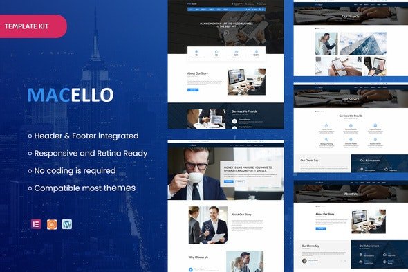 ThemeForest - Macello v1.0.0 - Business Consulting & Accounting Elementor Template Kit - 30263584