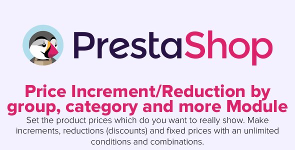 Price Increment/Reduction by group category and more v1.5.5 - PrestaShop Module