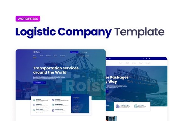 ThemeForest - Rolso v1.0.0 - Logistic Company Elementor Template Kit - 30291144