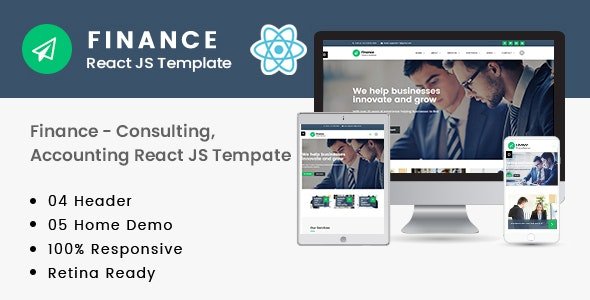 ThemeForest - Finance v1.0 - Consulting Accounting React JS Template - 30203145
