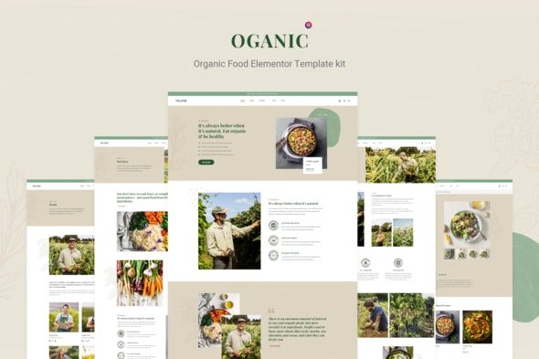 ThemeForest - Oganic v1.0.0 - Organic Food Elementor Template kit - 30232439