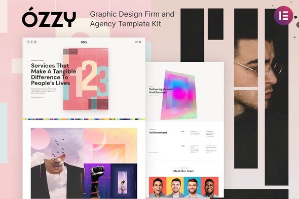 ThemeForest - Ozzy v1.0.0 - Graphic Design Firm and Agency Template Kit - 30352694