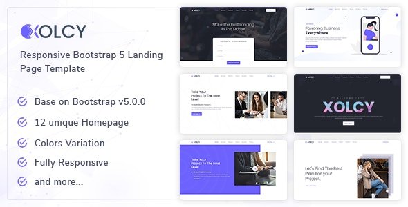 ThemeForest - Xolcy v1.0 - Bootstrap5 Creative Landing Page Template - 30297700