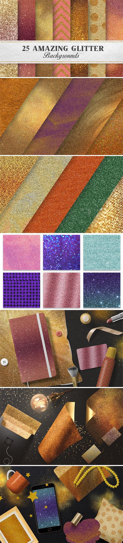 25 Amazing Glitter Backgrounds Collection