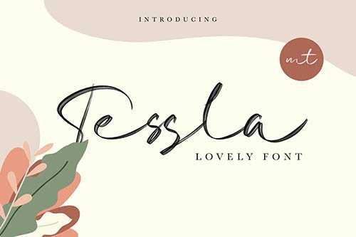 Tessla - Lovely Script Font