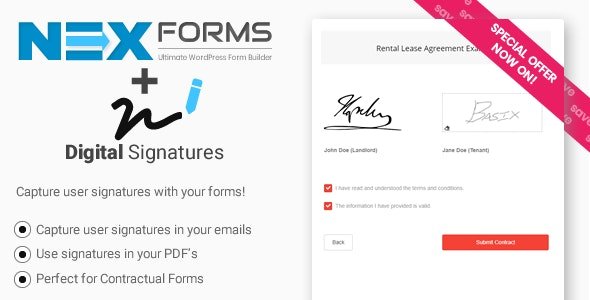 CodeCanyon - Digital Signatures for NEX-Forms v7.5.12.1 - 17044658