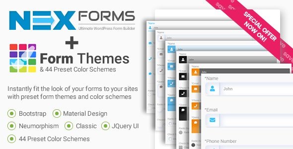 CodeCanyon - Form Themes for NEX-Forms v7.5.13 - 10037800