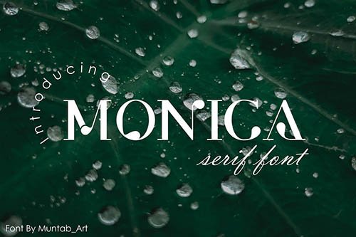 Monica | Modern Serif font