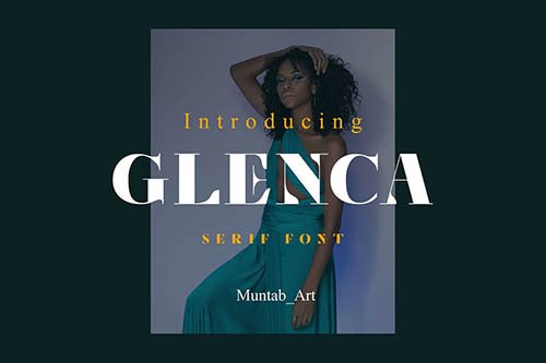 Glenca | Modern Serif font