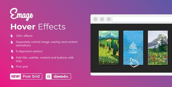 CodeCanyon - Emage v4.3.1 - Image Hover Effects for Elementor - 22563091 - NULLED