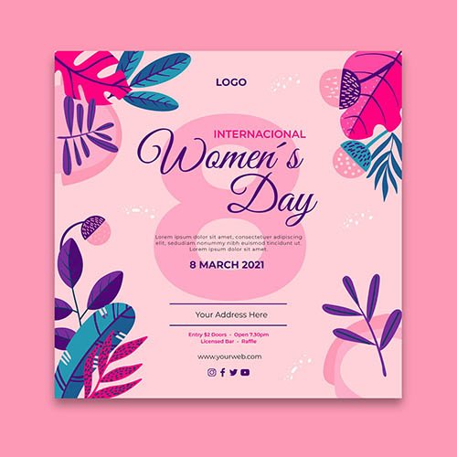 International women day flyer