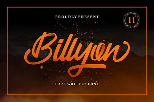 Billyon Handwritten Font