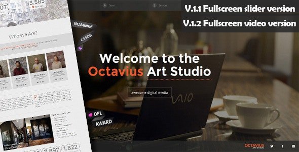 ThemeForest - Octavius v1.2.1 - Responsive One Page Template - 4770581