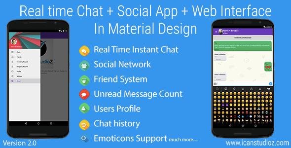 CodeCanyon - Real Time Chat + Social System + Web Interface v2.2 - 10716754