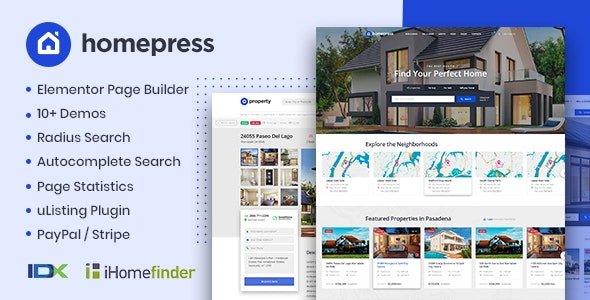 ThemeForest - HomePress v1.3.2 - Real Estate WordPress Theme - 23980909 - NULLED