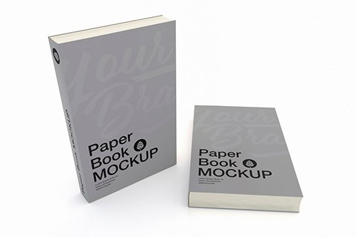 Hardcover Book Cover Mockup PSD