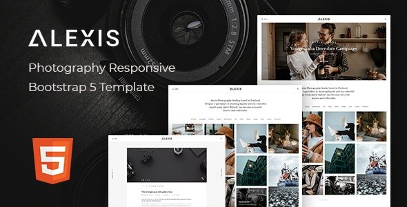 ThemeForest - Alexis v1.0 - Photography Responsive Bootstrap 5 Template - 30780160