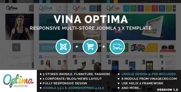 ThemeForest - Vina Optima v1.2 - Multi-Store Joomla 3.x Template - 9485071