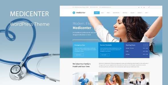 ThemeForest - MediCenter v12.9 - Health Medical Clinic WordPress Theme - 4718613