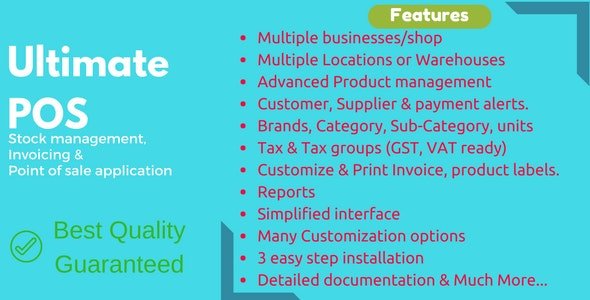 CodeCanyon - Ultimate POS v4.7.1 - Best ERP, Stock Management, Point of Sale & Invoicing application - 21216332 - NULLED