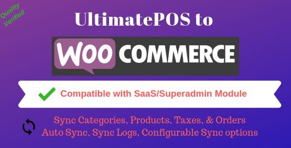 CodeCanyon - UltimatePOS to WooCommerce Addon (With SaaS compatible) v2.7 - 22874559