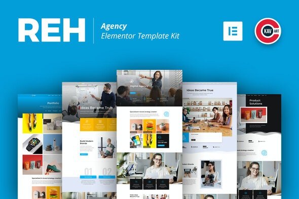 ThemeForest - Reh v1.0.0 - Agency Elementor Template Kit - 31033601