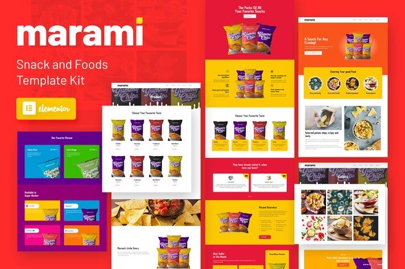 ThemeForest - Marami v1.0.0 - Snack Brand & Bakery Template Kit - 31066071