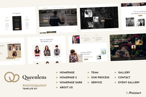 ThemeForest - Queenlens v1.0.3 - Photography & Event Elementor Template Kit - 30781335