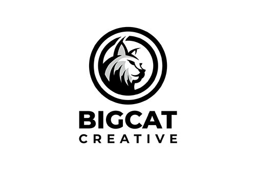 Big Cat Circle Creative Logo Template
