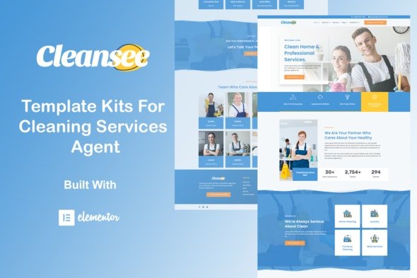 ThemeForest - Cleansee v1.0.0 - Cleaning Service Elementor Template Kit - 30196731