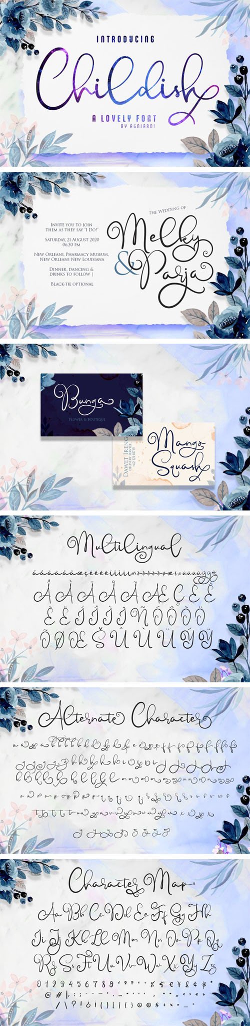 Childish - A Lovely Calligraphy Font