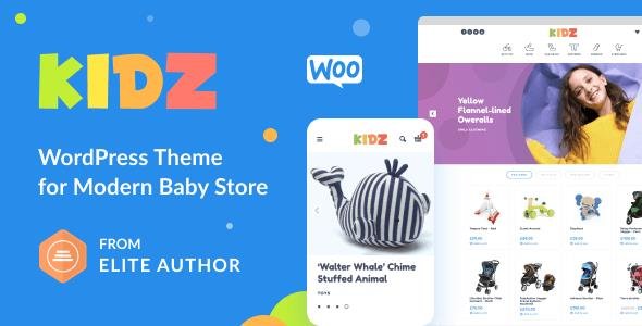 ThemeForest - KIDZ v4.8 - Baby Shop & Kids Store WordPress WooCommerce Theme - 17688768