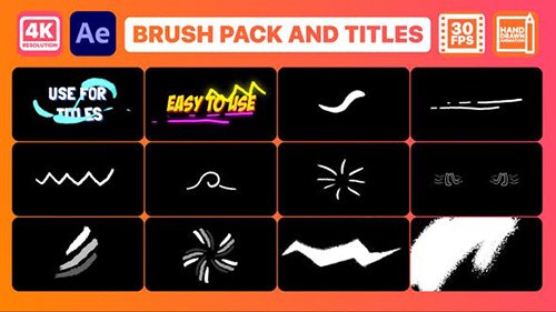 VH - Brush Elements And Titles | After Effects 31123245