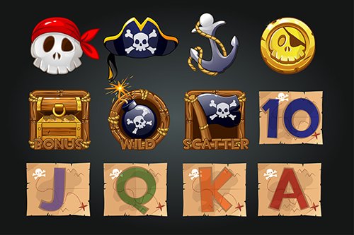 Pirates icons for Slot Machine